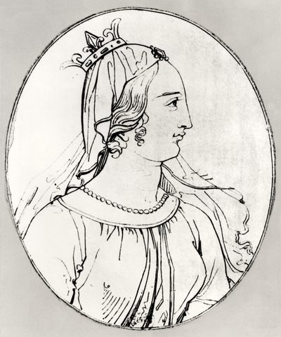 Eleanor of Aquitaine (detail) by French School